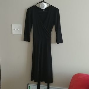 Black belted dress